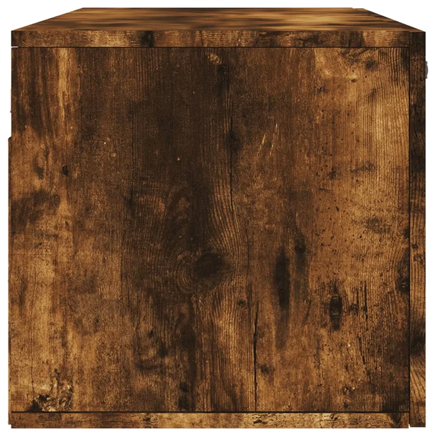 Armoire murale Chêne fumé 100x36,5x35 cm Bois d'ingénierie - 6