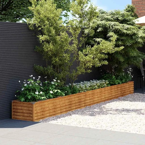 Jardinière surélevée 482 x 50 x 36 cm Acier Corten