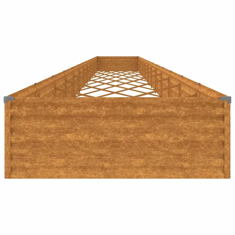 Lit surélevé de jardin 1150x100x36 cm acier corten - 5