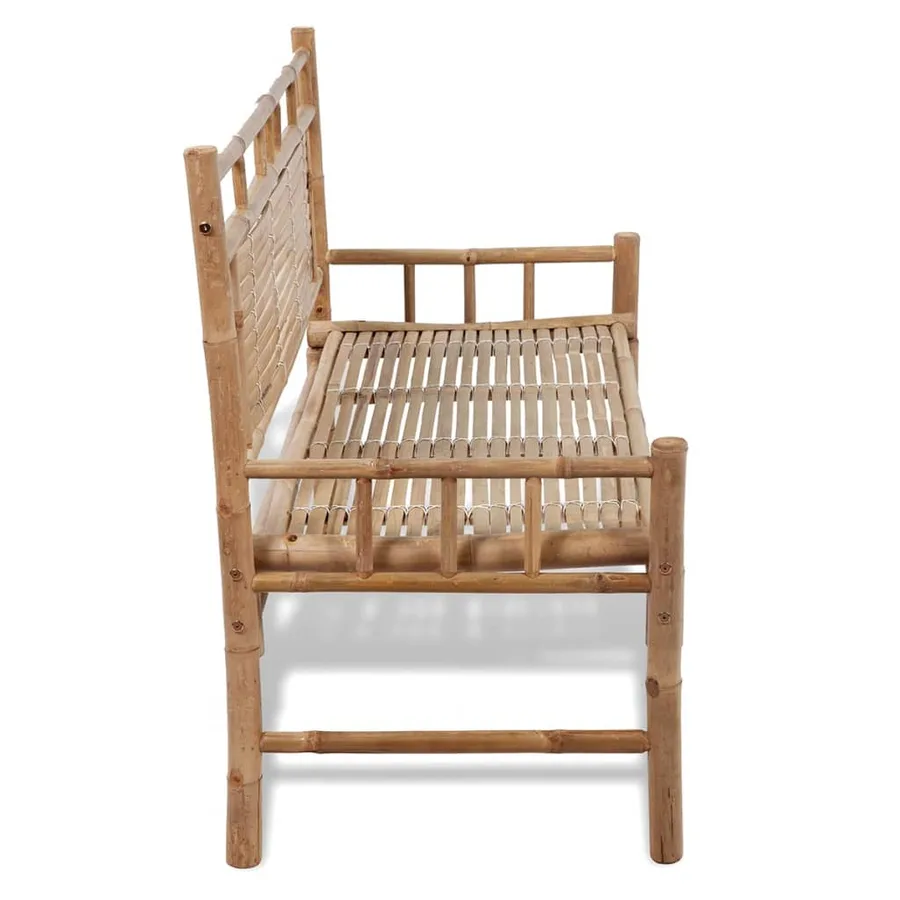 Banc de jardin 120 cm Bambou - 4