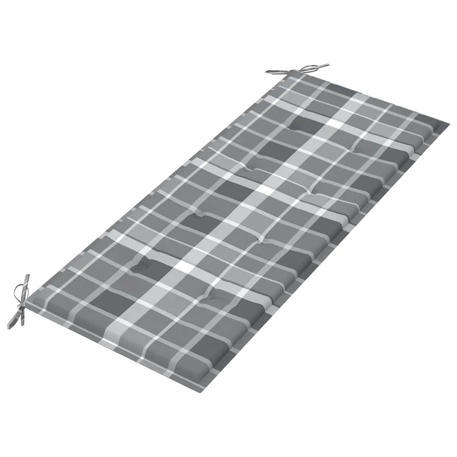 Banc de jardin pliable avec coussin 118 cm Bambou - 5