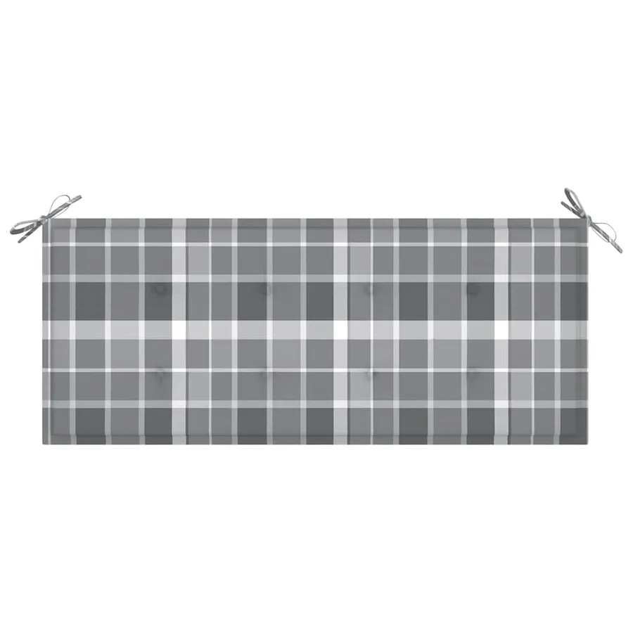 Banc de jardin pliable avec coussin 118 cm Bambou - 6