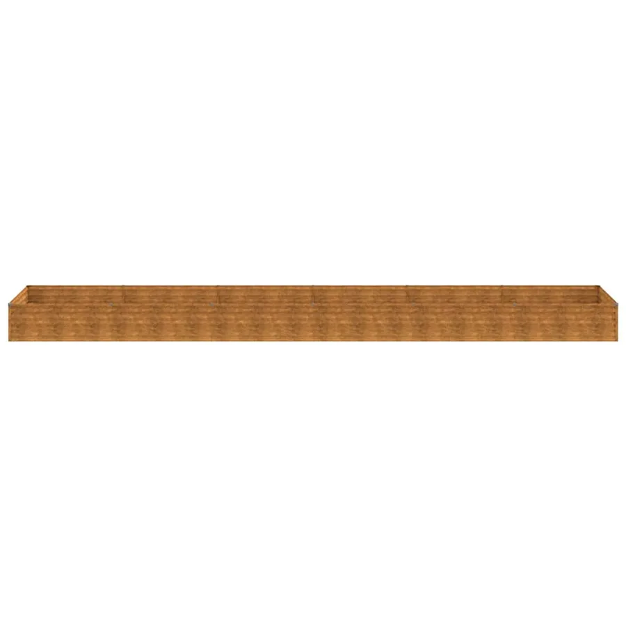 Lit surélevé de jardin 579 x 100 x 36 cm acier corten - 4