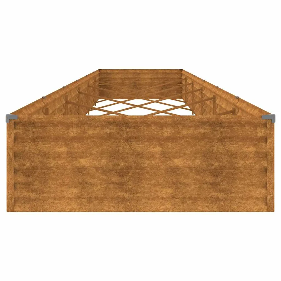 Lit surélevé de jardin 579 x 100 x 36 cm acier corten - 5