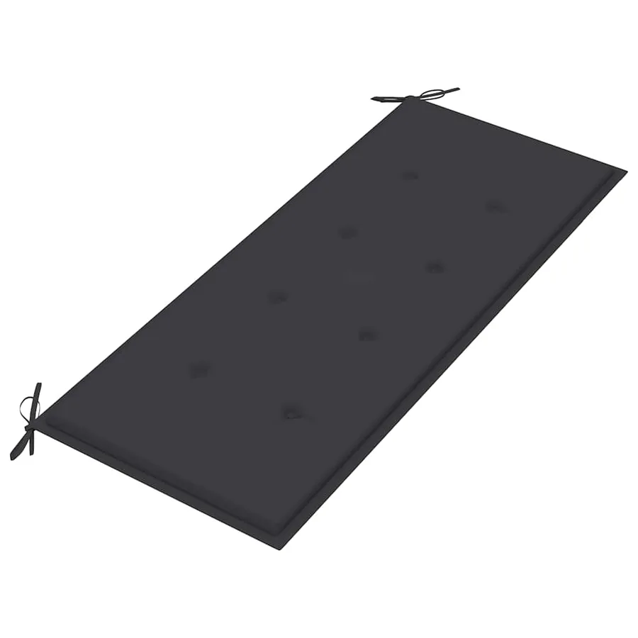 Banc de jardin pliable avec coussin 118 cm Bambou - 5