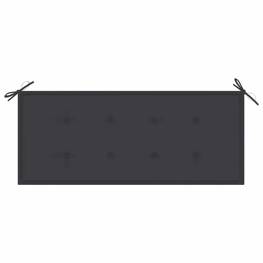 Banc de jardin pliable avec coussin 118 cm Bambou - 6