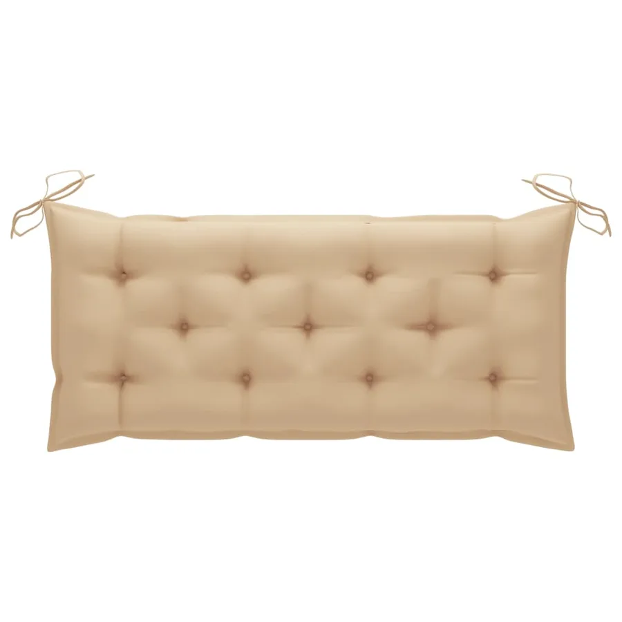 Banc de jardin avec coussin 120 cm Bambou - 8