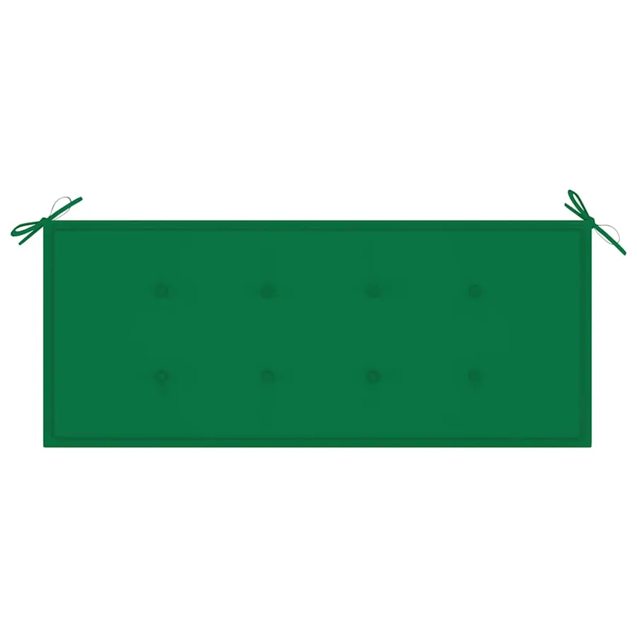 Banc de jardin pliable avec coussin 118 cm Bambou - 6