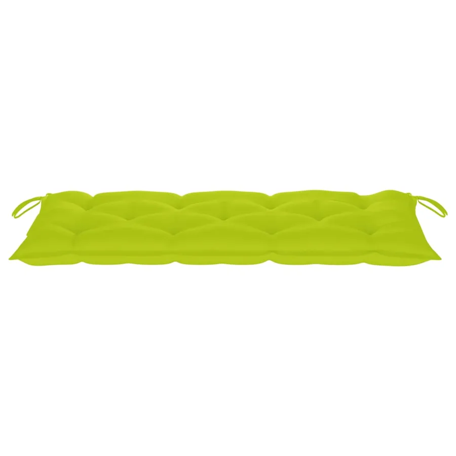 Banc de jardin pliable avec coussin 118 cm Bambou - 6