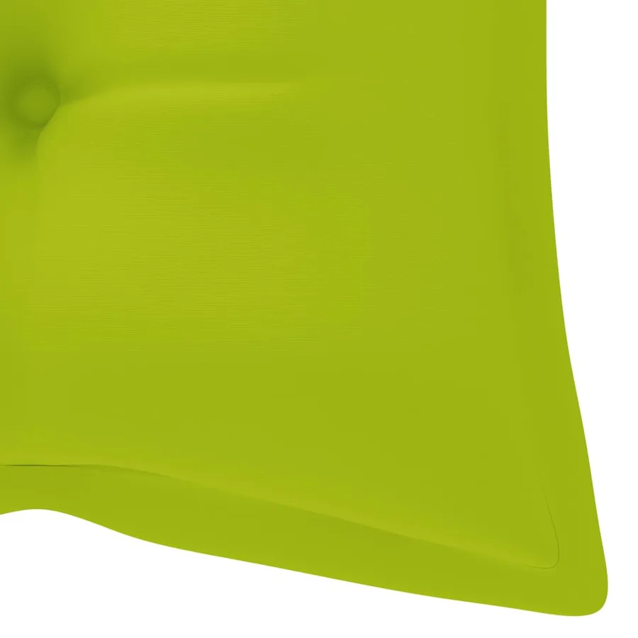 Banc de jardin pliable avec coussin 118 cm Bambou - 8
