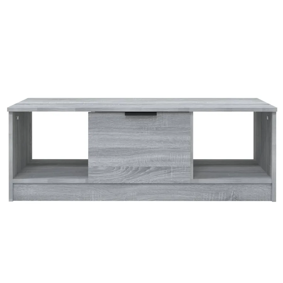 Table basse sonoma gris 102x50x36 cm bois d'ingénierie - 3