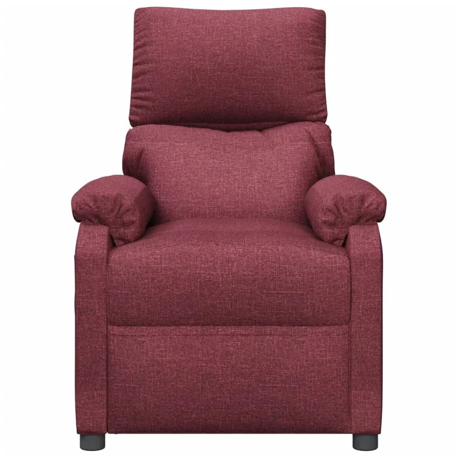 Fauteuil inclinable électrique Rouge bordeaux Tissu - 4