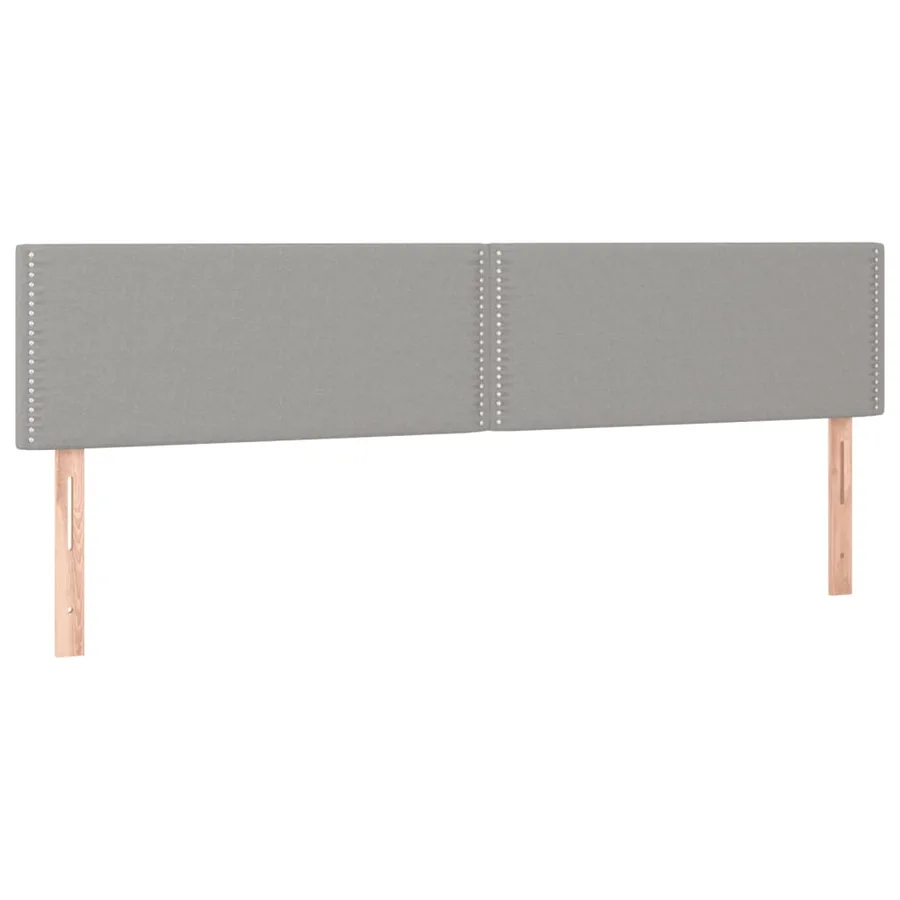 Sommier à lattes de lit avec matelas Gris clair 180x200cm Tissu - 6