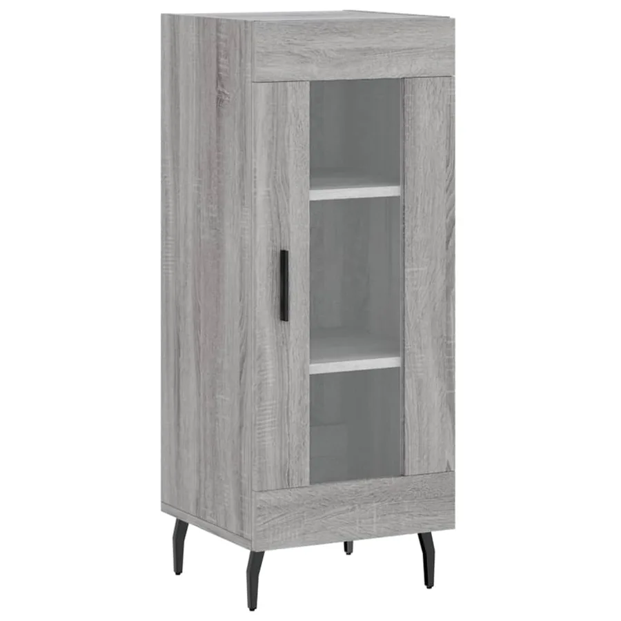 Buffet haut Sonoma gris 34,5x34x180 cm Bois d'ingénierie - 5