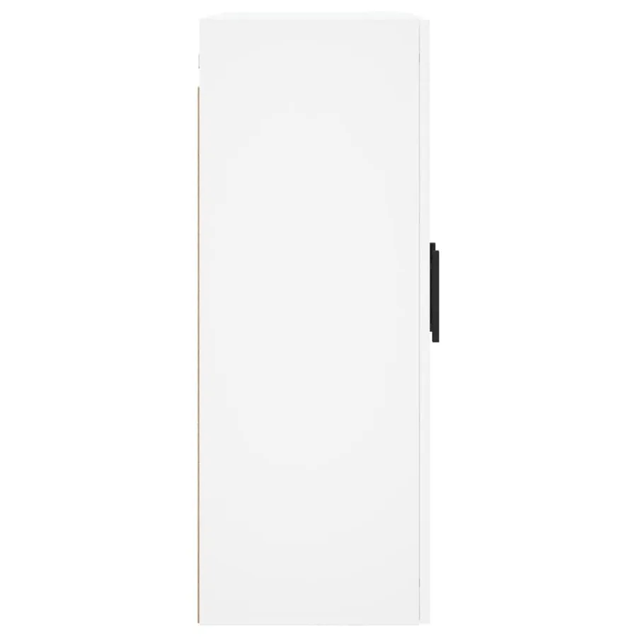 Armoires murales 2 pcs blanc bois d'ingénierie - 7