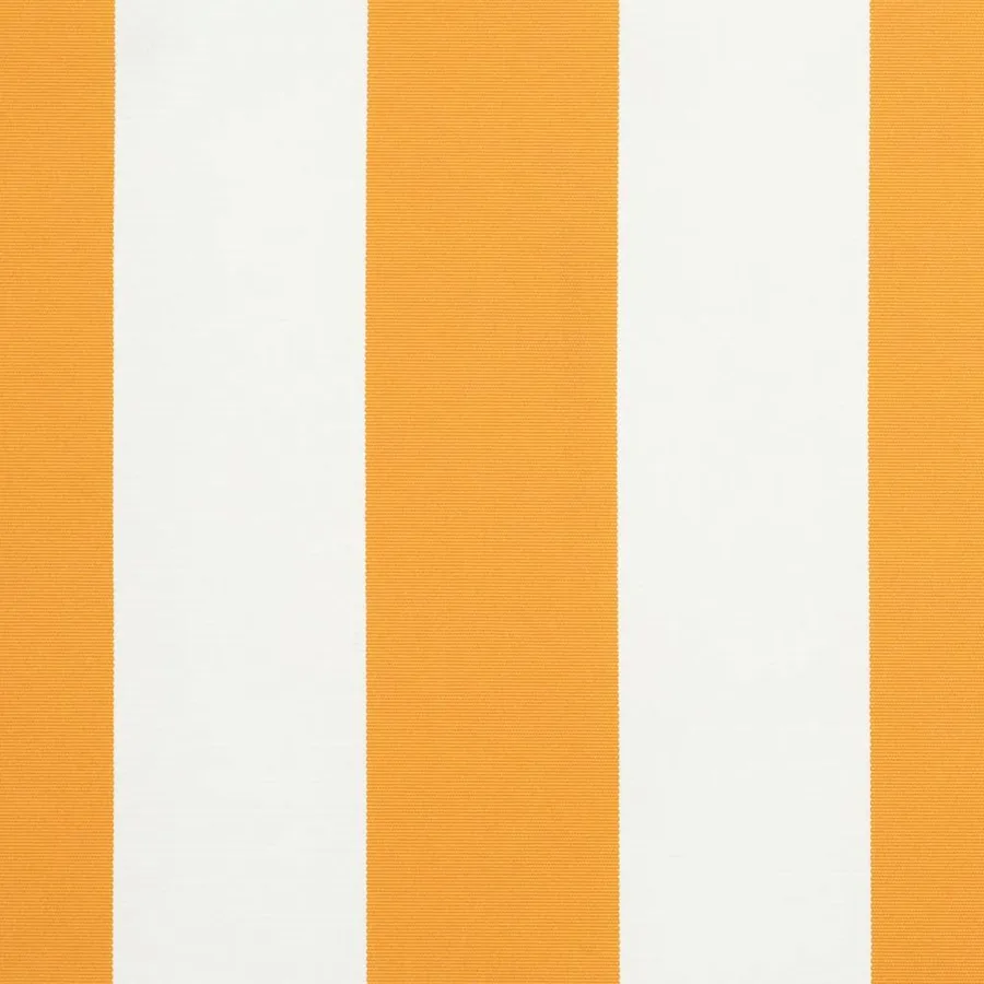 Auvent rétractable jaune et blanc 3x2,5 m tissu et aluminium - 11