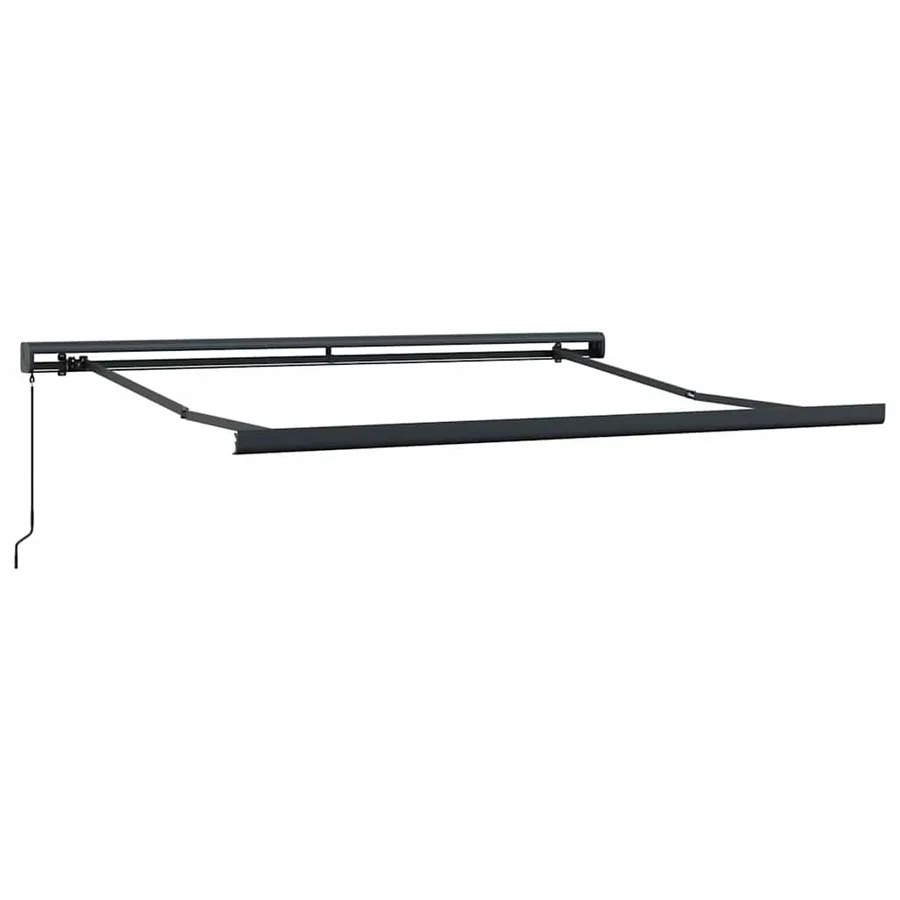 Auvent rétractable jaune et blanc 3x2,5 m tissu et aluminium - 9