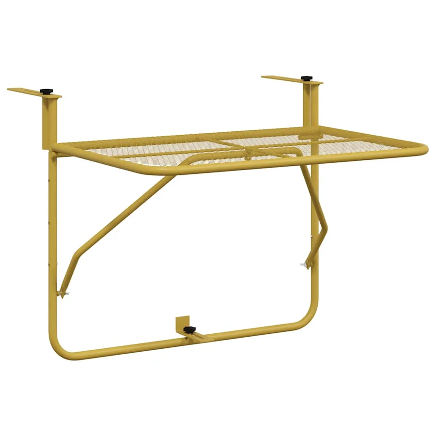 Table de balcon Doré 60x40 cm Acier - 2
