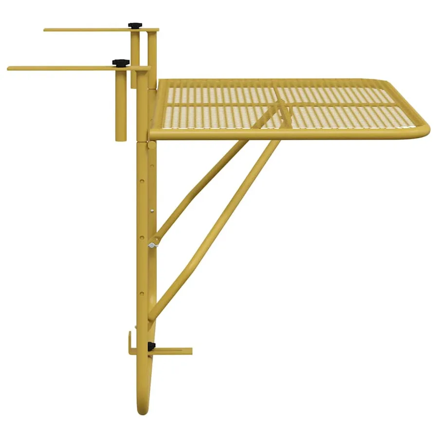 Table de balcon Doré 60x40 cm Acier - 7