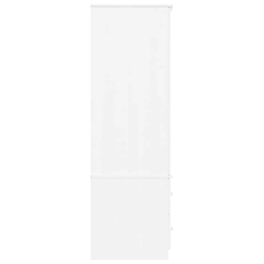 Garde-robe ALTA blanc 90x55x170 cm bois massif de pin - 5