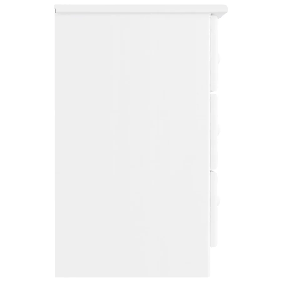Table de chevet ALTA blanc 41x35x55,5 cm bois de pin massif - 5