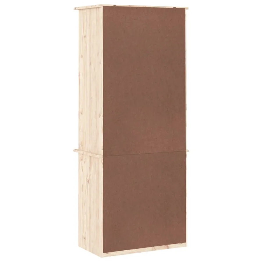 Bibliothèque avec tiroirs ALTA 60x35x142 cm bois massif de pin - 6