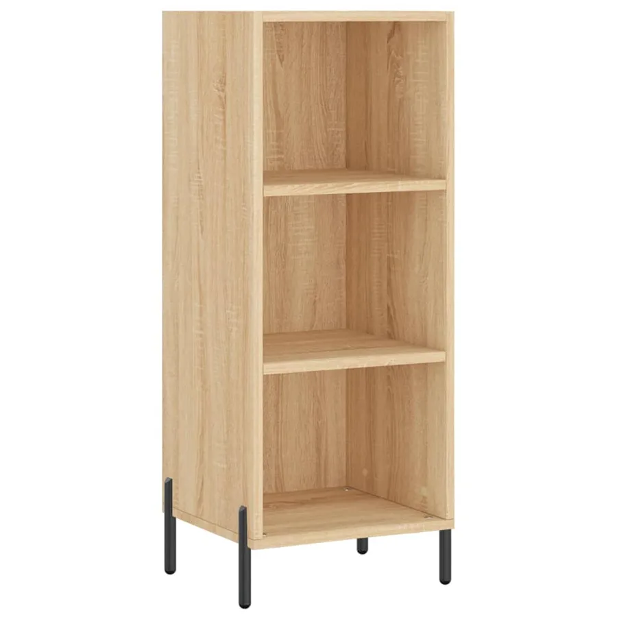 Buffet haut Chêne sonoma 34,5x34x180 cm Bois d'ingénierie - 4