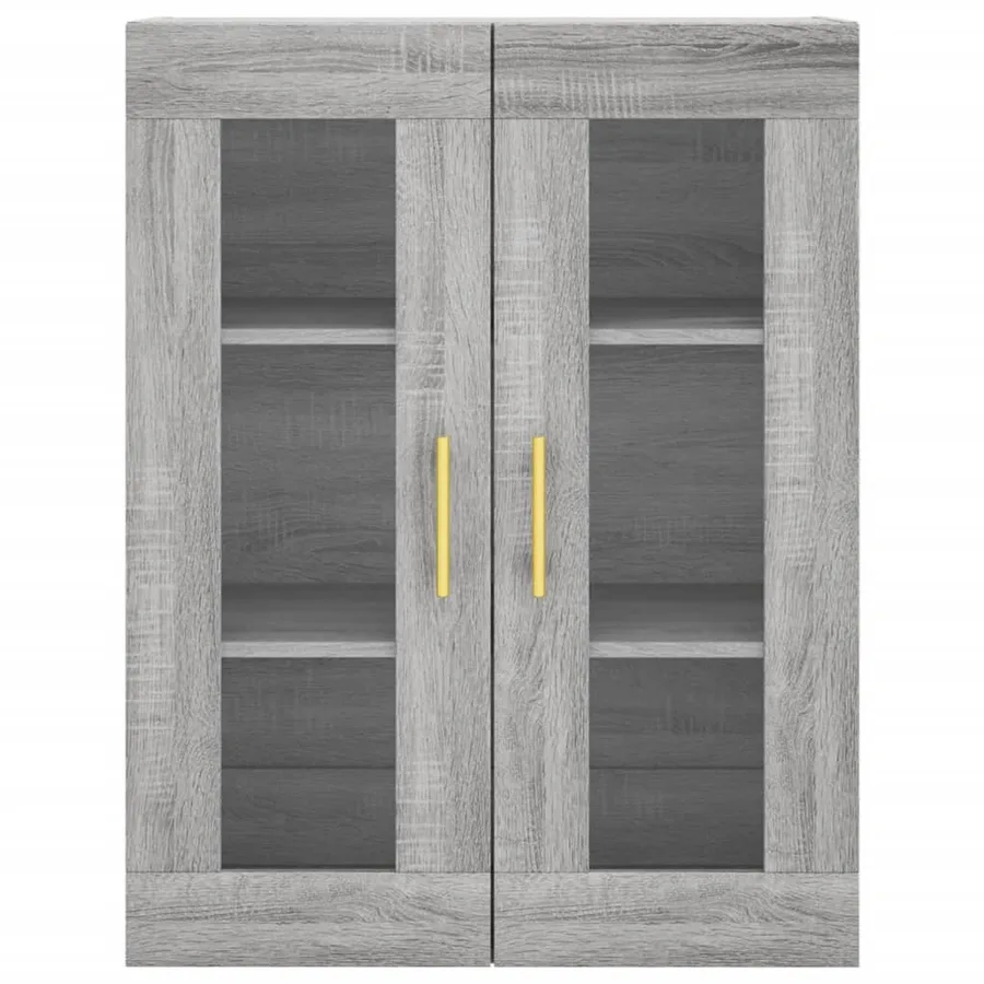 Armoire murale sonoma gris 69,5x34x90 cm - 7