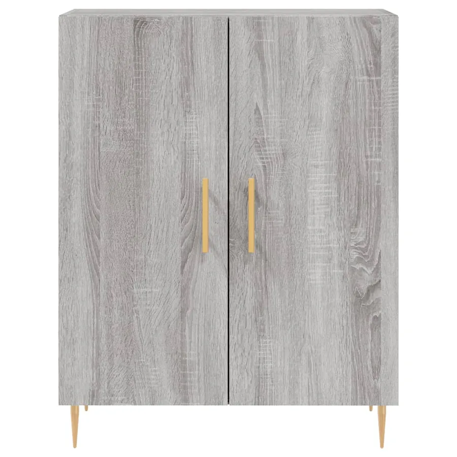 Buffet haut Sonoma gris 69,5x34x180 cm Bois d'ingénierie - 8