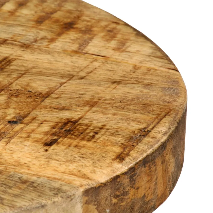 Chaises de bar lot de 2 bois de manguier solide - 6