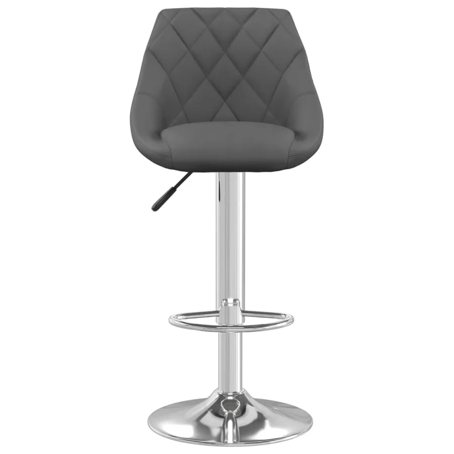 Tabouret de bar Gris foncé Velours - 3
