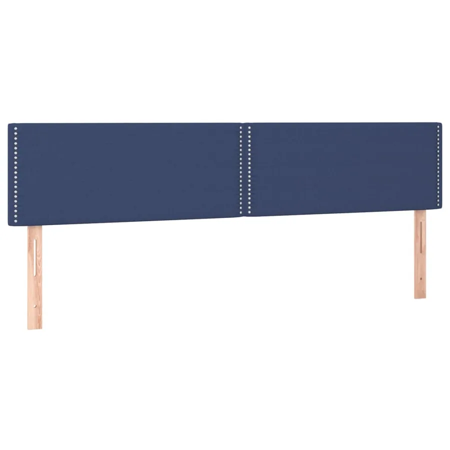 Têtes de lit Bleu 180x5x78/88 cm Tissu - 2
