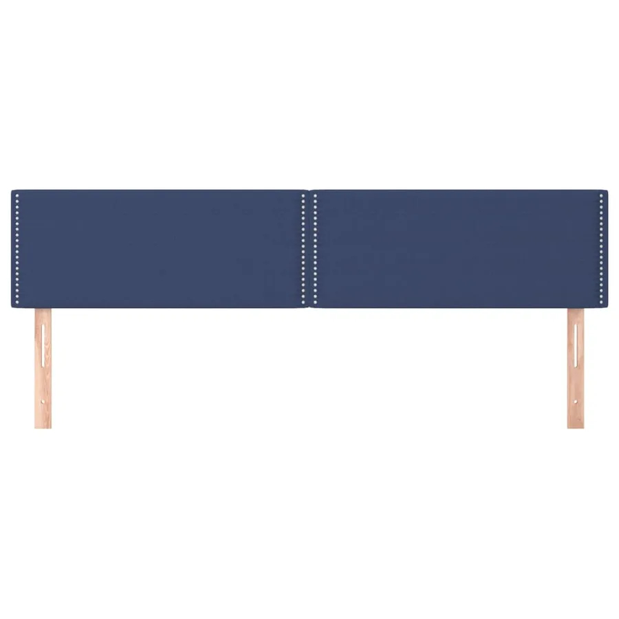 Têtes de lit Bleu 180x5x78/88 cm Tissu - 3