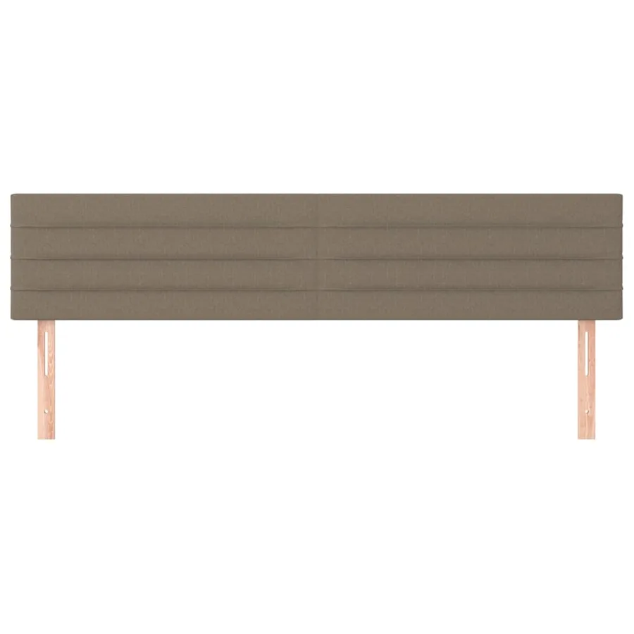 Têtes de lit Taupe 200x5x78/88 cm Tissu - 3