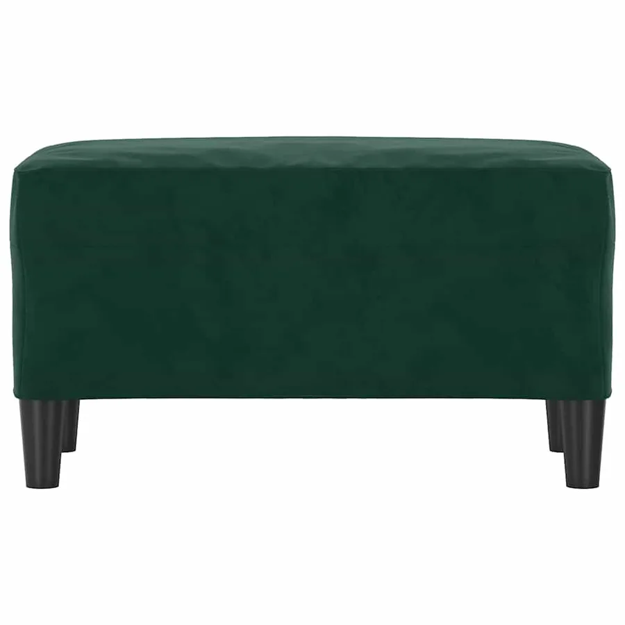 Banc Vert foncé 70x35x41 cm Velours - 3