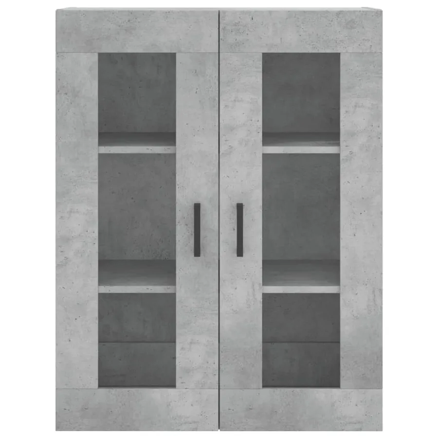 Buffet haut Gris béton 69,5x34x180 cm Bois d'ingénierie - 6