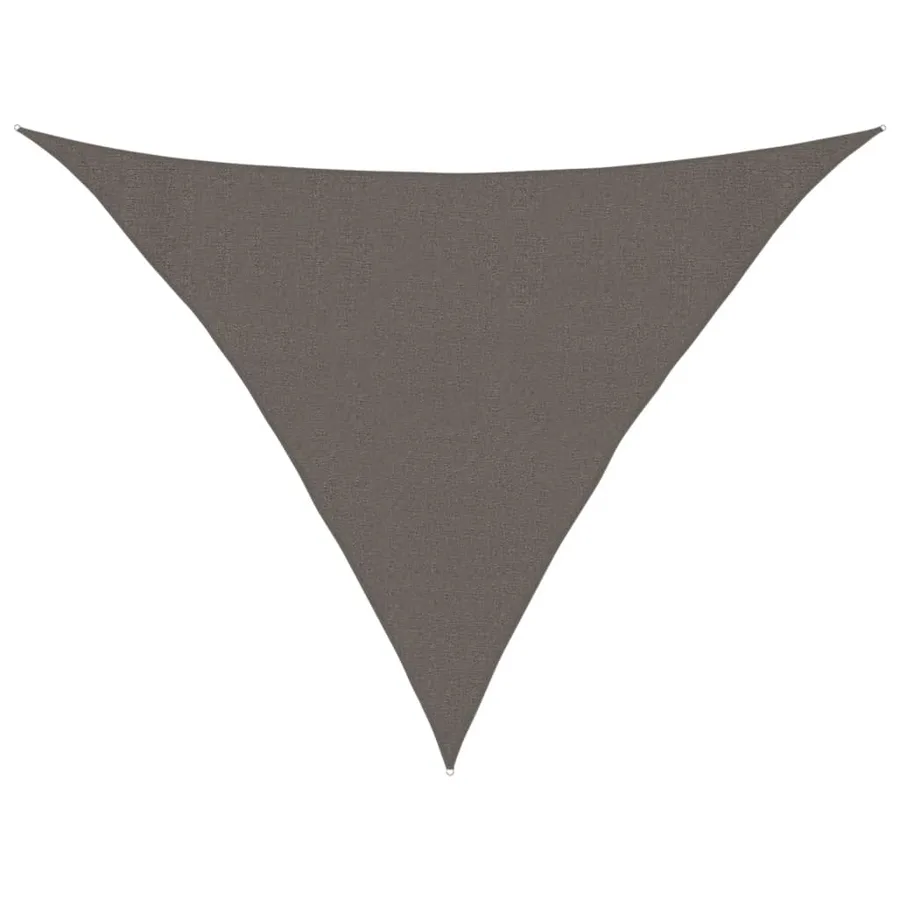 Voile d'ombrage 160 g/m² Anthracite 3x3x4,2 m PEHD - 2