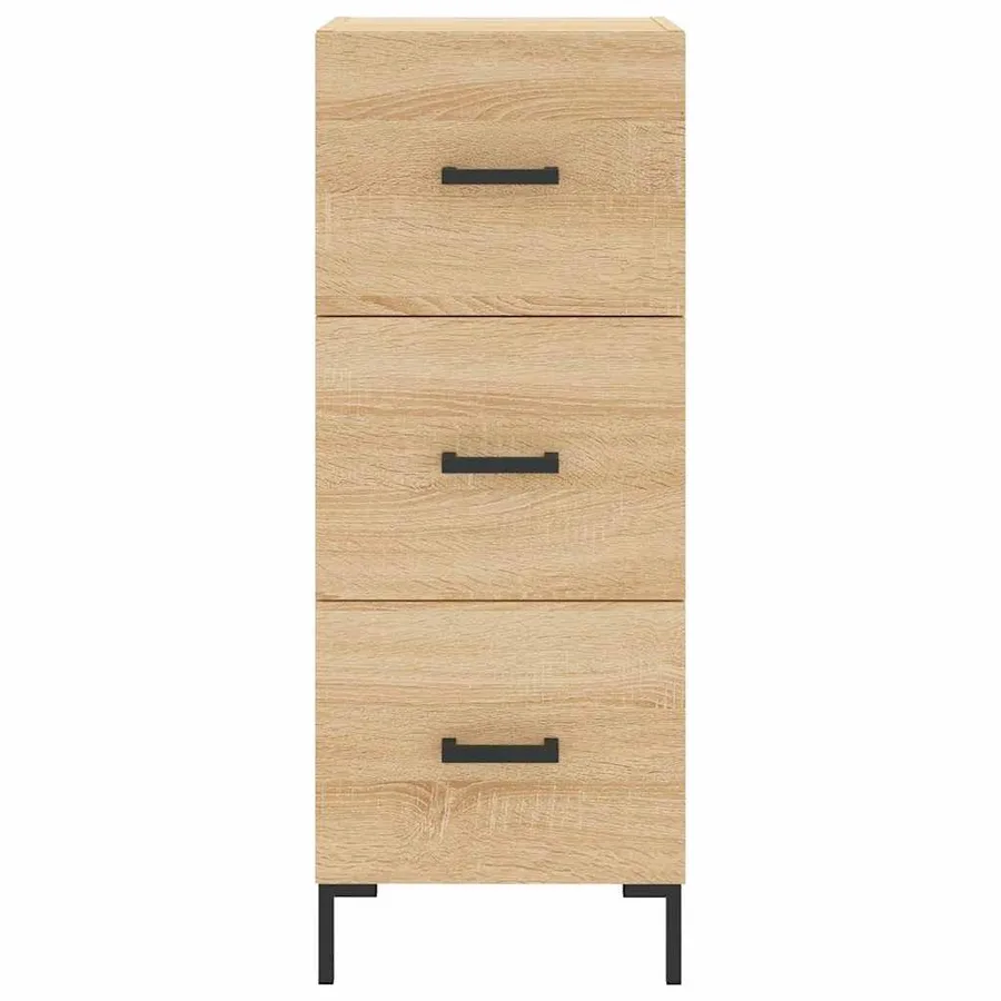 Buffet haut Chêne sonoma 34,5x34x180 cm Bois d'ingénierie - 6
