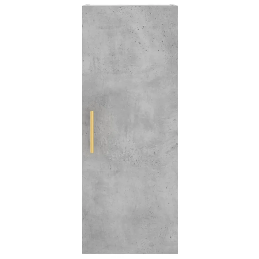 Buffet haut Gris béton 34,5x34x180 cm Bois d'ingénierie - 8