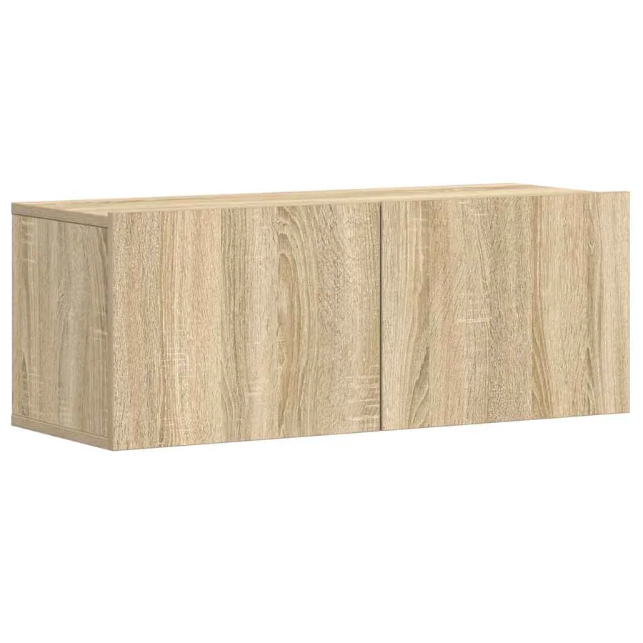 Ensemble de meubles TV 3 pcs Chêne sonoma Bois d'ingénierie - 4