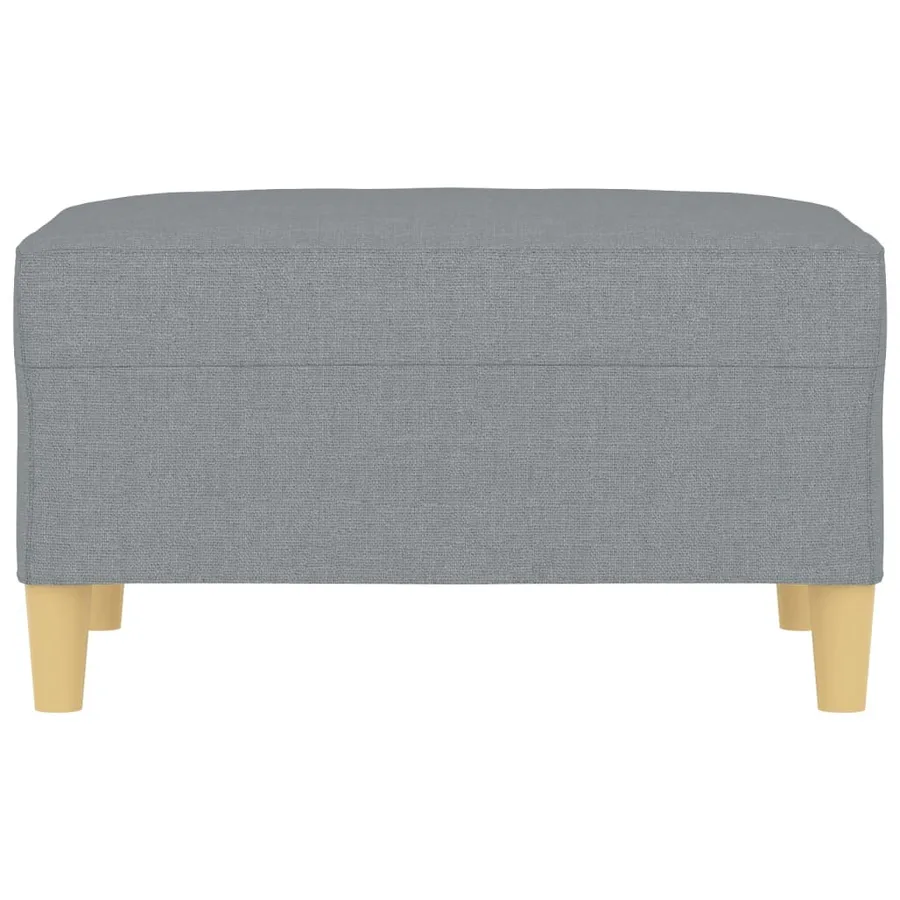 Repose-pied Gris clair 70x55x41 cm Tissu - 3