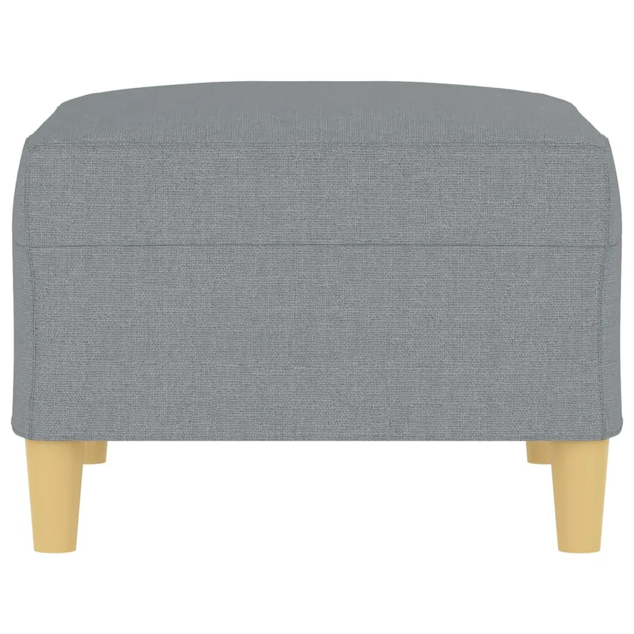 Repose-pied Gris clair 70x55x41 cm Tissu - 4