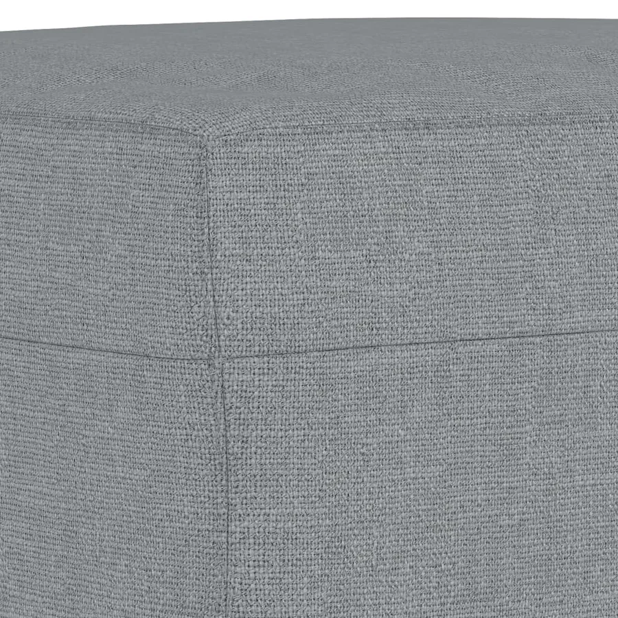 Repose-pied Gris clair 70x55x41 cm Tissu - 5