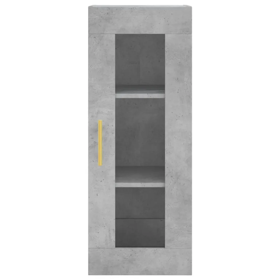 Armoire murale gris béton 34,5x34x90 cm - 6