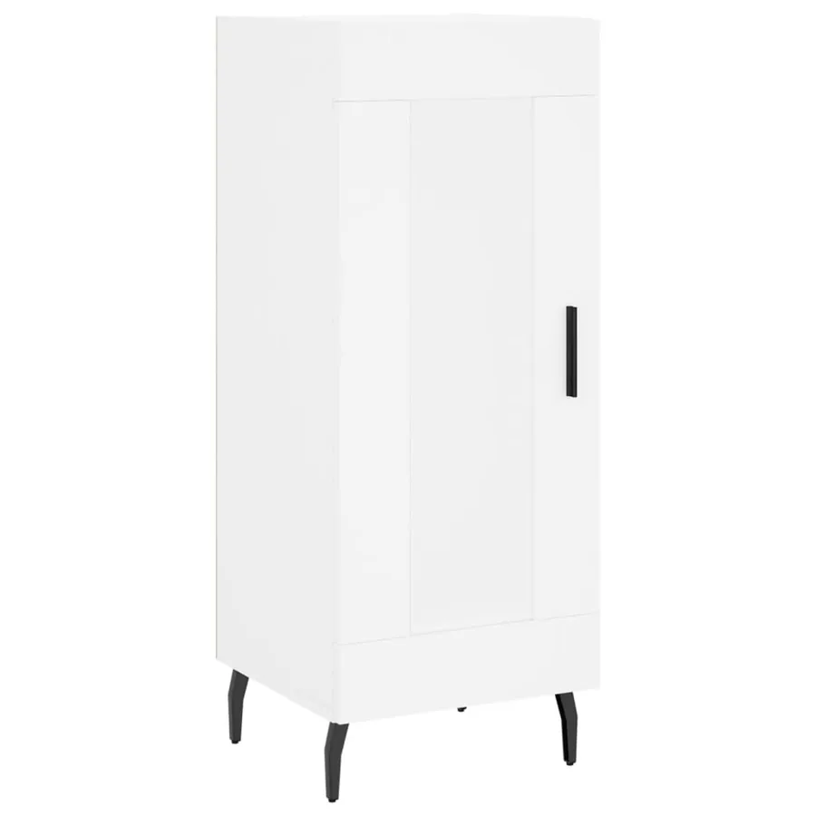 Buffet haut Blanc 34,5x34x180 cm Bois d'ingénierie - 7