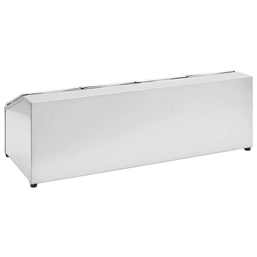 Récipient Gastronorm avec 4 bacs GN 1/6 Acier inoxydable - 5