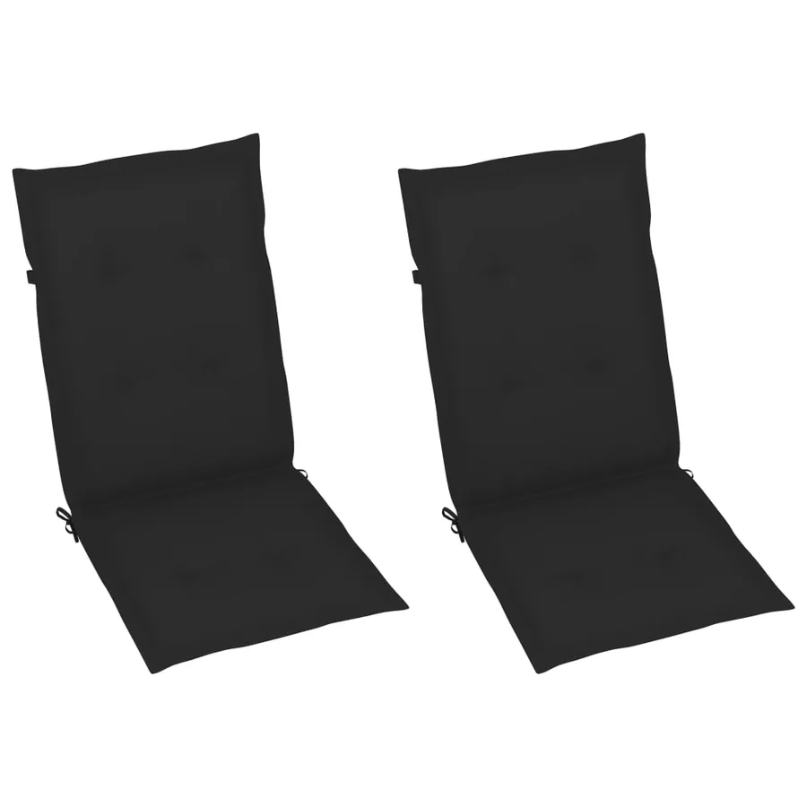 Chaise à bascule avec coussins Gris Bois d'acacia massif - 6