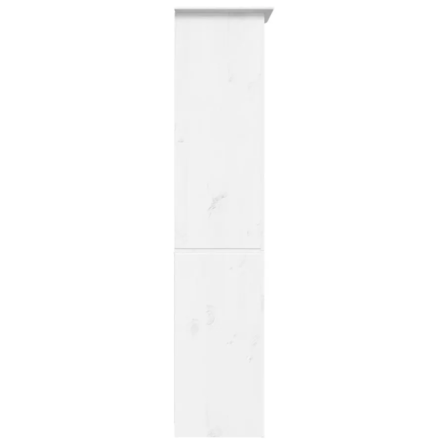 Bibliothèque BODO blanc 82x40x173 cm bois pin massif 5 niveaux - 4