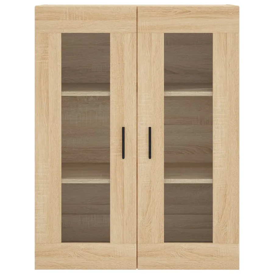 Buffet haut Chêne sonoma 69,5x34x180 cm Bois d'ingénierie - 6
