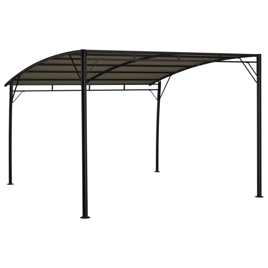 Auvents parasols 3 x 3 x 2,55 m Taupe - 4